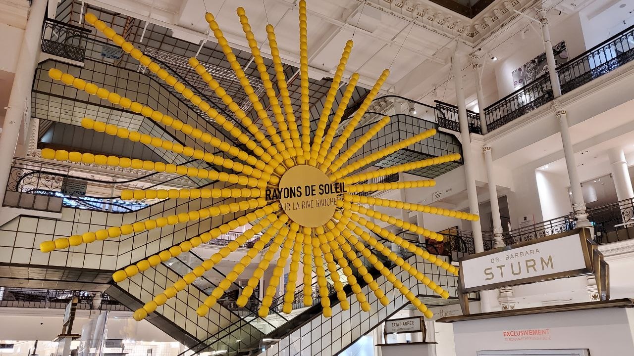 Installation soleil Le Bon Marché